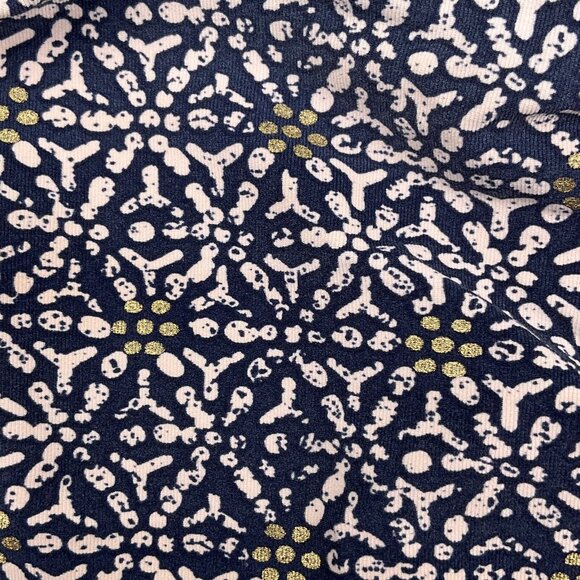 Nip‎ Tuck 1pc Swimsuit Women 6 Gold Foil Blue Multi-Fit Cup Pad Bra Twist Front - Picture 3 of 10